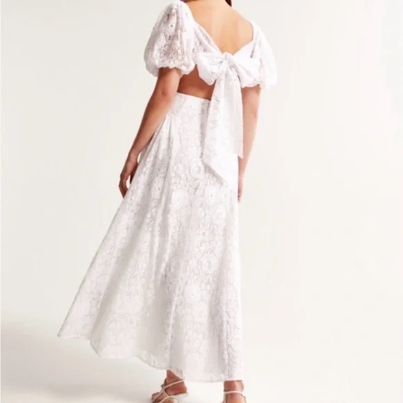 Abercrombie & Fitch White Lace Maxi Dress - Picture 2 of 5